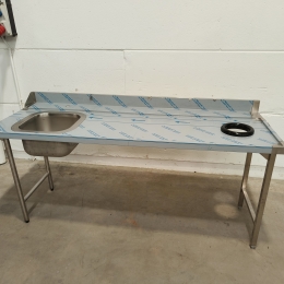 table entree sortie machine Lave-vaisselle - 210x75 cm  
